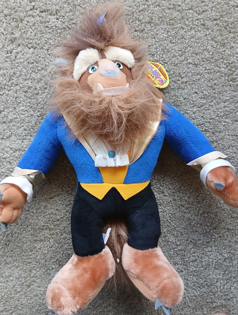 NWT Vintage Disney Beast Plush